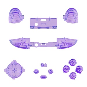 Boutons de remplacement transparents violets personnalisés pour manettes Xbox Series X S : Triggers, D-pad, ABXY, Start, Retour, Sync, Share - Product Image 2