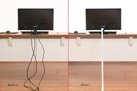 Jiaen Tubo Protector de Cables de Polietileno de 10 pies y 1/2 Pulgada para Cables USB de Alimentación, Audio/Video, Voltaje Nominal: Sin Especificar - Blanco