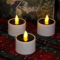 Bougie LED solaire d'extérieur étanche, alimentée par l'énergie solaire, accessoires décoratifs pour créer une ambiance festive dans le jardin