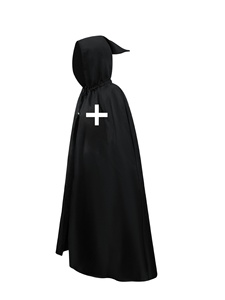 Costume d'Halloween pour homme, style médiéval, avec corset, manteau, cape, haut, fente et patchwork, pour fête de carnaval, <span class=keywords><strong>cosplay</strong></span>, chevalier templier, costume d'anime - Product Image 5