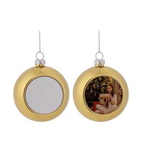 도매 승화 블랭크 맞춤형 사진 장식품 6가지 색상 DIY 80mm 크리스마스 볼