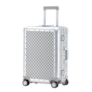 <span class=keywords><strong>Valise</strong></span> de voyage portable de luxe de marque célèbre, cadre en aluminium durable, serrure TSA, bagage à main, spinner - Product Image 6