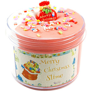 AMZ 100ml Weihnachts- und Neujahrs-Schleim-Set 12 Farben Knetmasse Pädagogischer Ton PP Plastilin Baumwollschleim Gelber Ölschleim Boxen - Product Image 4