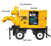 Pompe centrifuge à moteur diesel haute pression DEHUIKE 6 pouces 35 CV pour l'approvisionnement en eau d'urgence, la collecte et le drainage de l'eau, usage intensif