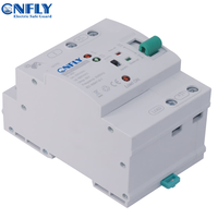 Interrupteur de transfert automatique (ATS) double alimentation CNFLY 4P 80A 6kA pour usage domestique photovoltaïque sur rail DIN, monophasé, type PC