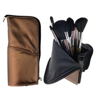 Pinceau de maquillage en bois de noyer et érable clair, avec logo personnalisé, marque privée, modèle 2021, fabrication OEM