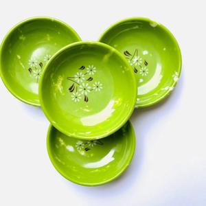 Plato Pequeño para Salsas con Estampado de Flores Verdes, Plato para Comida Rápida, Plato para Vinagre, 1 o 2 Yuanes, Venta al por Mayor, Regalo - Product Image 5