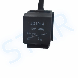 ชุดสายไฟซ็อกเก็ตรีเลย์อัตโนมัติ40A 12V พร้อมขั้วต่อสายเคเบิลตัวผู้และตัวเมียแบบปิดผนึก2ทาง - Product Image 3