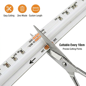 ไฟแถบ LED RGB COB ควบคุมผ่านแอพ 12V 24V แรงดันต่ำ เปลี่ยนสีได้ พร้อมเอฟเฟกต์น้ำไหล ตกแต่งสร้างบรรยากาศ - Product Image 2
