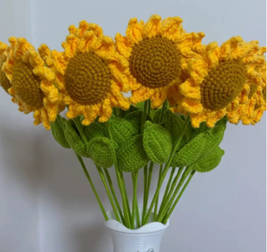 Ramo de Flores Decorativas Artificiales de Fieltro No Tejido, Lindo Girasol Sonriente, Regalo Personalizado de Graduación, Día de la Madre, Navidad - Product Image 5