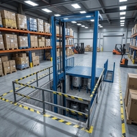Ascenseur de fret hydraulique certifié CE pour entrepôt, élévateur vertical de marchandises avec capacité de charge de 1 à 20 tonnes, commande électrique à distance