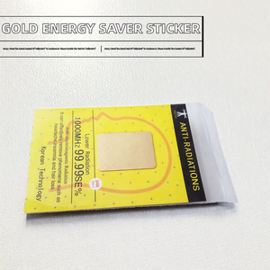 Autocollant de protection <span class=keywords><strong>anti</strong></span>-radiation <span class=keywords><strong>pour</strong></span> <span class=keywords><strong>téléphone</strong></span> <span class=keywords><strong>portable</strong></span> JXD plaqué or 24 carats en silicone, économiseur d'énergie, en stock - Product Image 2