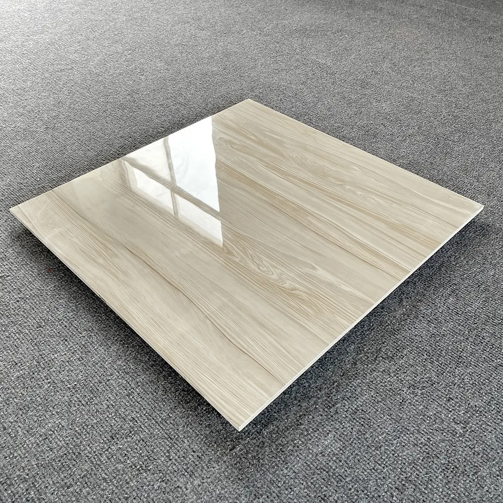 Porcelanato 60x60 Holz Glossy Wook Look Bodenfliesen für Wohnzimmer boden