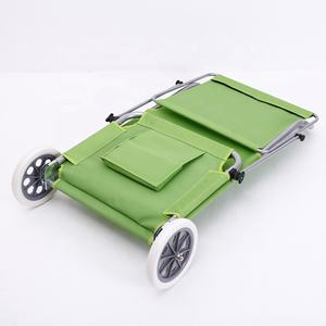 Chaise <span class=keywords><strong>de</strong></span> plage à baldaquin en aluminium pour jardin extérieur au <span class=keywords><strong>bord</strong></span> <span class=keywords><strong>de</strong></span> la <span class=keywords><strong>mer</strong></span> avec roues parasol Lit pliant pour salon <span class=keywords><strong>de</strong></span> plage - Product Image 5