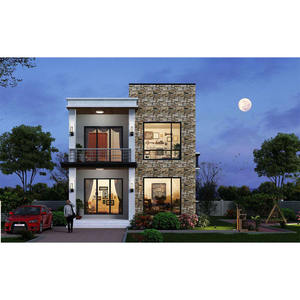 Bella casa di lusso prefabbricata con struttura in acciaio leggero e moderno - Product Image 3