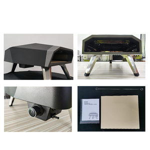 Four à pizza au gaz portable en acier inoxydable de 12 pouces, léger, pour barbecue en plein air, avec pieds pliables pour le camping et les pique-niques - Product Image 4