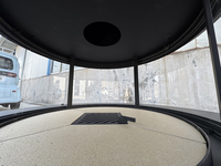 Cheminées intérieures en bois modernes pour la maison 360 °   Verre résistant aux hautes températures, montage au plafond suspendu, rotation libre, 1000 mm