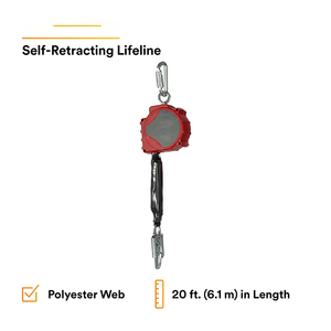 Alat Pencegah Jatuh Kabel Pengaman Otomatis Retractable Lifeline Perlindungan Jatuh Tali Pengaman Retractable Fall Arrester - Product Image 2