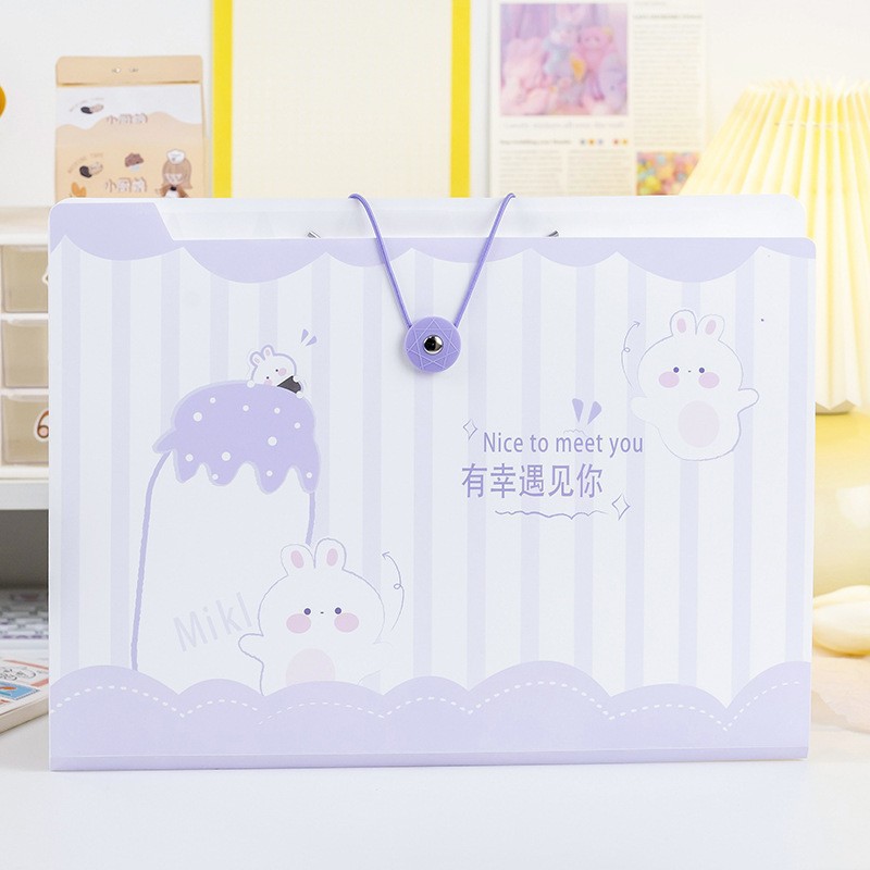 Lapin violet à 8 carrés