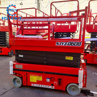 Plateforme élévatrice à ciseaux électrique étroite autopropulsée 320 kg 8 m 10 m pour installation intérieure