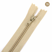 DAWEI Fermeture éclair en nylon écologique à extrémité fermée, longueur personnalisable, logo, verrouillage automatique, accessoires de couture promotionnels bon marché, modèle