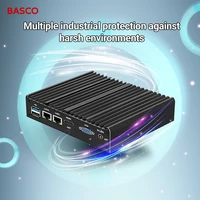 Mini PC Industrial de Escritorio, Económico, con Celeron J1900/N2840, Sin Ventilador, Doble LAN, 2*COM, 6*USB, DDR3, 8GB de RAM, Cuatro Núcleos, VGA, X86, Linux