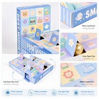 Boîte de calendrier de l'avent de Noël personnalisée imprimée, 24 compartiments, emballage surprise pour chocolats et bonbons, boîte en carton premium, déballage pour enfants