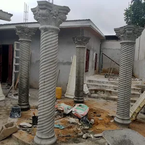Decorative Plastic Spiral shape Concrete round pillar column mold