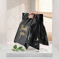Sac en Plastique Personnalisé avec Logo Imprimé, Sac Découpe Poignée, Sac de Shopping pour Vêtements/Chaussures, Emballage Cadeau, Centre Commercial