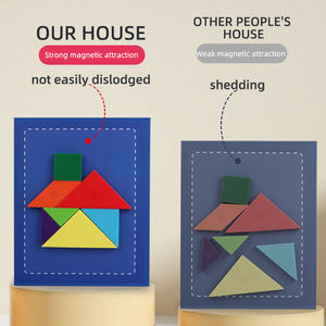 Thân Cây Đồ Chơi Cao Cấp Trẻ Em An Toàn Gỗ Du Lịch Trò Chơi Giáng Sinh Giáo Dục Quà Tặng 3D Từ Tangram Khối - Product Image 2