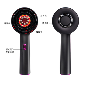 Peine Masajeador Capilar Multifuncional YMT YMT-T07 2025 con Luz Roja, Aplicador de Aceite Ems para el Crecimiento del Cabello, Material ABS - Product Image 1