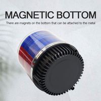 12V 24V LED-Blitz-Warnleuchte Wasserdicht Rot Blau Drehbarer Kennleuchte Auto Notfall Blitzlampe