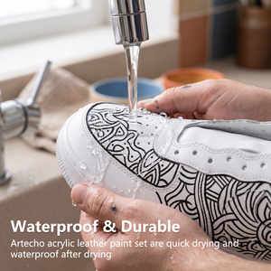 Artecho - Pigmento Negro a Base de Agua <span class=keywords><strong>para</strong></span> Cuero, 30 ml/1 oz, <span class=keywords><strong>Pintura</strong></span> Multicolor <span class=keywords><strong>para</strong></span> Cuero y Zapatillas, Colores <span class=keywords><strong>para</strong></span> Manualidades en Cuero - Product Image 6