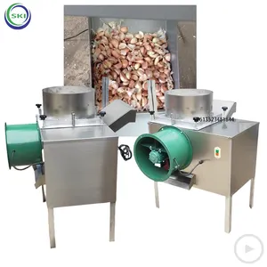 Professinal Garlic Cloves Separator Machine Garlic Bulb Separator Garlic Peeler Production Line