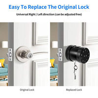 Vente chaude Numérique Smart Bouton Serrure Code D'empreintes Digitales RFID Carte BLE Intelligent TTlock WiFi Tuya Smart Door Lock