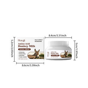 Fabricant de crème pour le visage en gros, crème hydratante douce et nourrissante pour la peau du visage, soin quotidien de la peau sèche, crème pour le visage <span class=keywords><strong>au</strong></span> <span class=keywords><strong>lait</strong></span> <span class=keywords><strong>d</strong></span>'<span class=keywords><strong>ânesse</strong></span> hydratante - Product Image 6