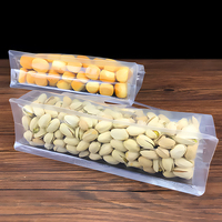Sacs d'emballage alimentaire en plastique transparent de qualité alimentaire avec fermeture éclair pour bonbons, céréales, thé, noix, fruits secs, PET