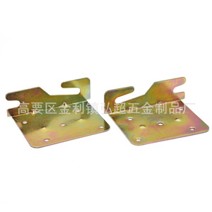 Support d'angle en fer 32x76x93mm, couleur zinc plaqué, durable, connecteur pour meubles de maison, support de fixation à angle droit - Product Image 1