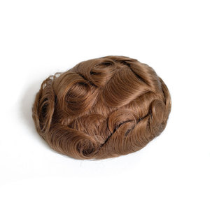 วิกผมแท้สำหรับ<span class=keywords><strong>ผู้ชาย</strong></span>ฐานลูกไม้สวิสแท้ทนทานสองชั้น - Product Image 2