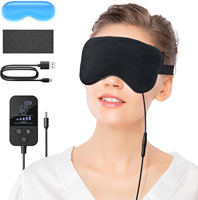 Warme therapeut ische kabellose wieder verwendbare elektrische selbst beheizte Graphen-Augen polster maske für trockene Augen mit Hitze und Bluetooth-Musik