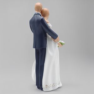 Statue <span class=keywords><strong>di</strong></span> Coppia in Resina, Amore Danzante, Regalo Astratto, Statue <span class=keywords><strong>di</strong></span> Coppia Romantica Tradizionale Coreana in Ceramica - Product Image 5