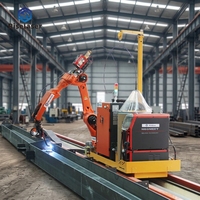 Robot de soudage intelligent sans soudeur humain avec système de vision 3D pour la soudure de tubes carrés, tubes ronds et structures en acier.