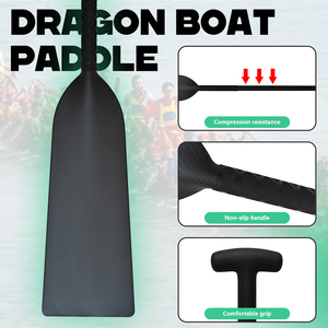 Wholesale Custom Kingpaddle Carbon Fiber Dragonboat <b>Paddle</b> Oar Unisex Use High Strength Durable Non-Slip Lakes Rivers Model - Product Image 5