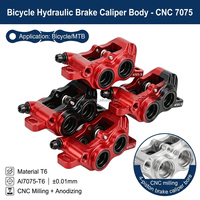 Corps de frein à disque hydraulique pour vélo, usinage CNC sur mesure