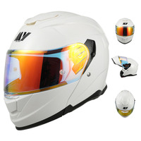 Casques de moto pour hommes et femmes, casque rabattable en ABS, toutes saisons, sécurité, hiver, design personnalisé Knight