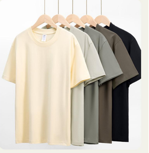 Camiseta de Hip Hop Oversize de Algodón y Poliéster de 210G, Corte Americano, Sólida, para Hombre, la Más Vendida - Product Image 2