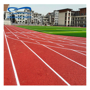 Nhà máy cung cấp trực tiếp Polyurethane chạy bài hát Màu Đỏ 400 mét theo dõi và lĩnh vực tổng hợp thể thao chạy theo dõi sàn - Product Image 1