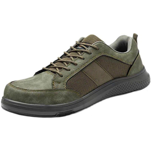 Zapatos de Seguridad de Cuero Afelpado para Hombre, con Cordones, Transpirables, Protección para Todas las Estaciones, Antiestáticos - Product Image 2