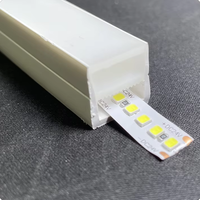 Profilé en silicone pour bande LED linéaire 16x16mm pour PCB de 8m, largeur 10mm, 12mm, remplace le profilé en aluminium