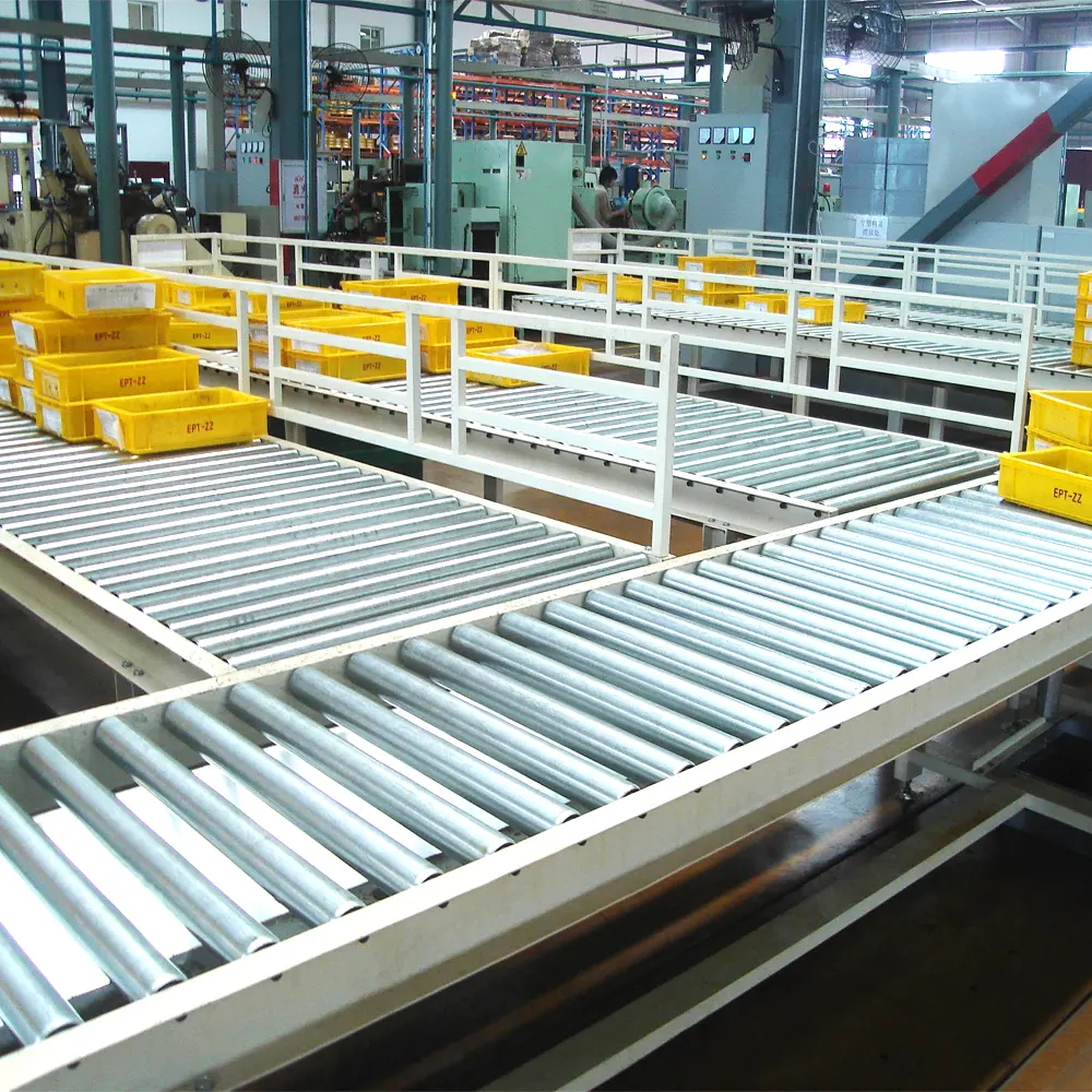 Material Handling System Pallet Transfer Motorized Roller Conveyor